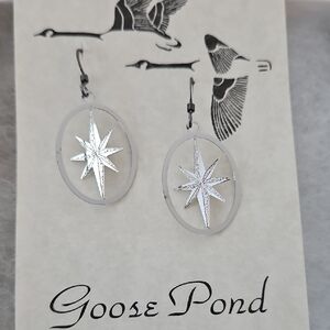 Silver Star Earrings